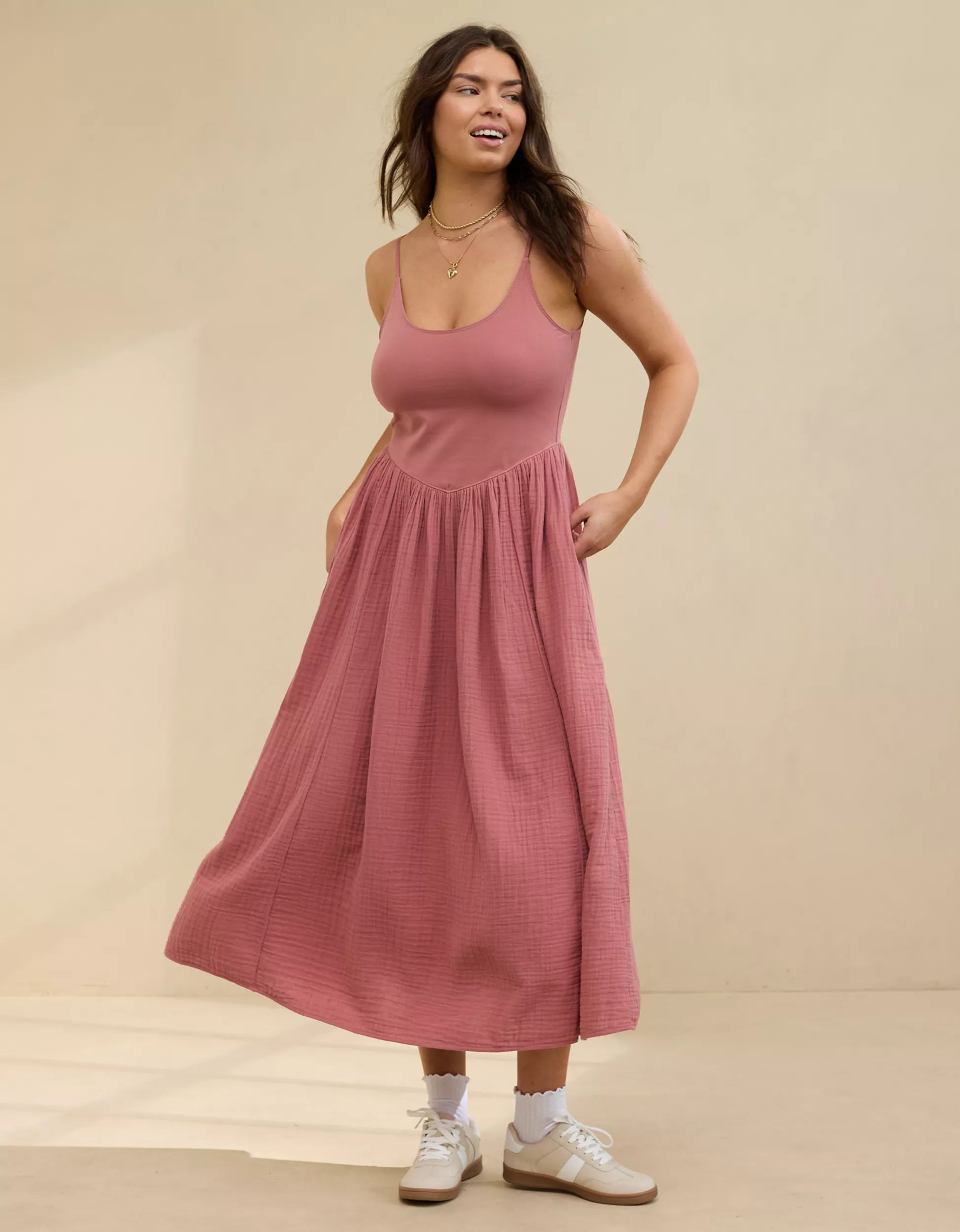 Aerie At The Barre Midi Dress | American Eagle Outfitters (US & CA)