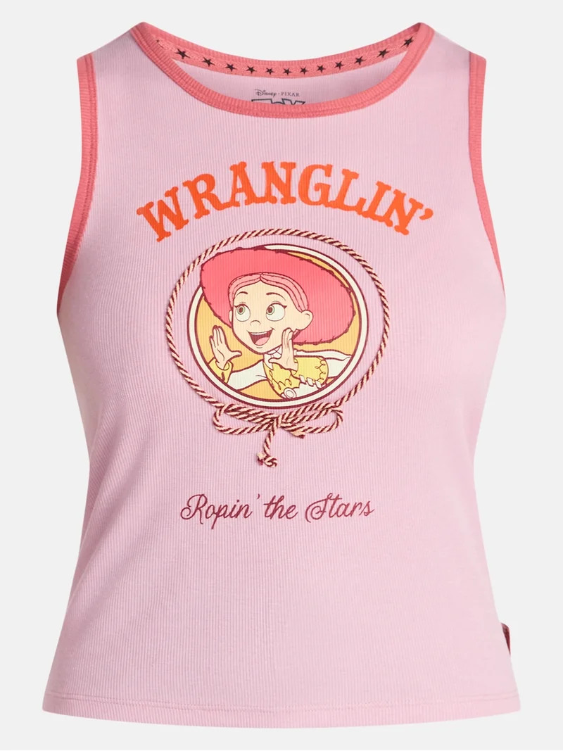 Toy Story Jessie Women's Wranglin Graphic Rib Tank Top, Sizes XXS-XXL | Walmart (US)
