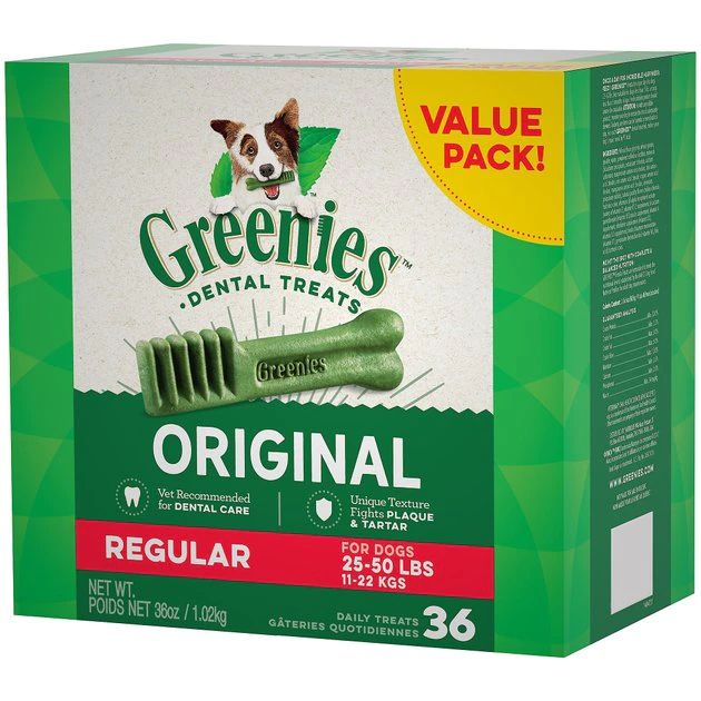 Greenies Regular Dental Dog Treats | Chewy.com