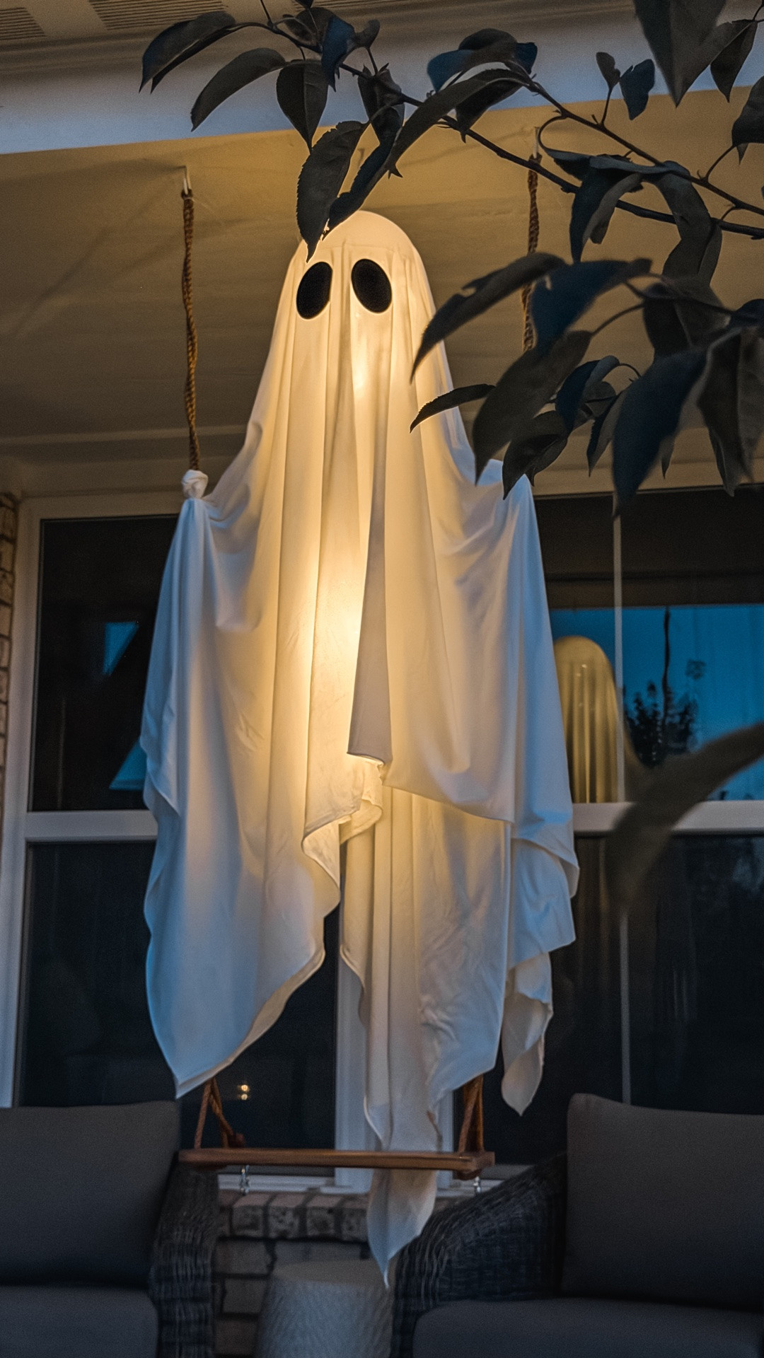 The neighborhood kids are already LOVING this one! 👻

And I am too! Because he’s so daggone cute!! I’m convinced that this is by far the most adorable Halloween find this season!

Amazon Halloween finds, viral Amazon ghost, swinging ghost decoration, cute Halloween decor, whimsical Halloween decorations, cozy Halloween home, Amazon Halloween decorations, spooky season finds