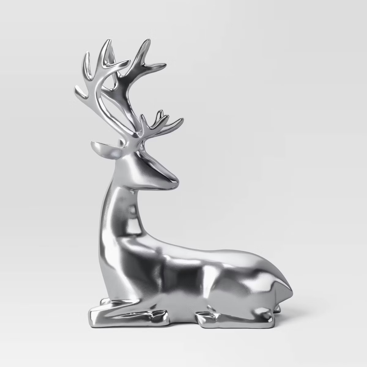 Christmas Sitting Deer Segmented Silver - Threshold™ | Target