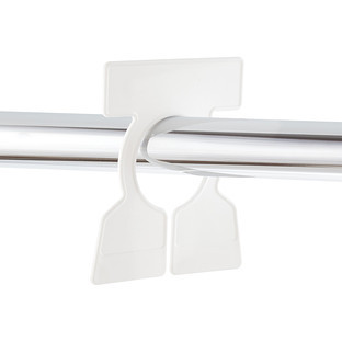 Closet Rod Organizers White Pkg/12 | The Container Store