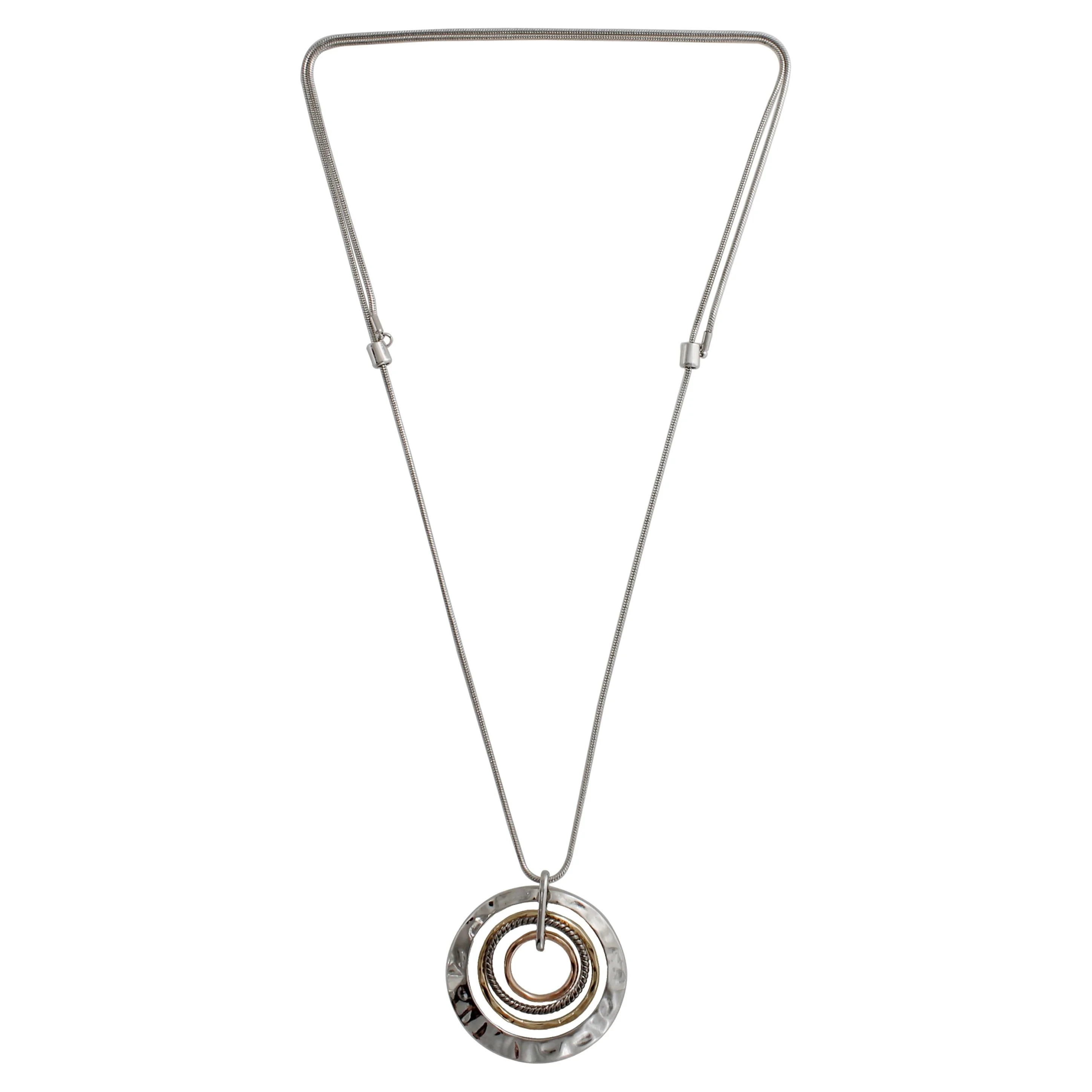 Time And Tru Circle Pendant Necklace | Walmart (US)