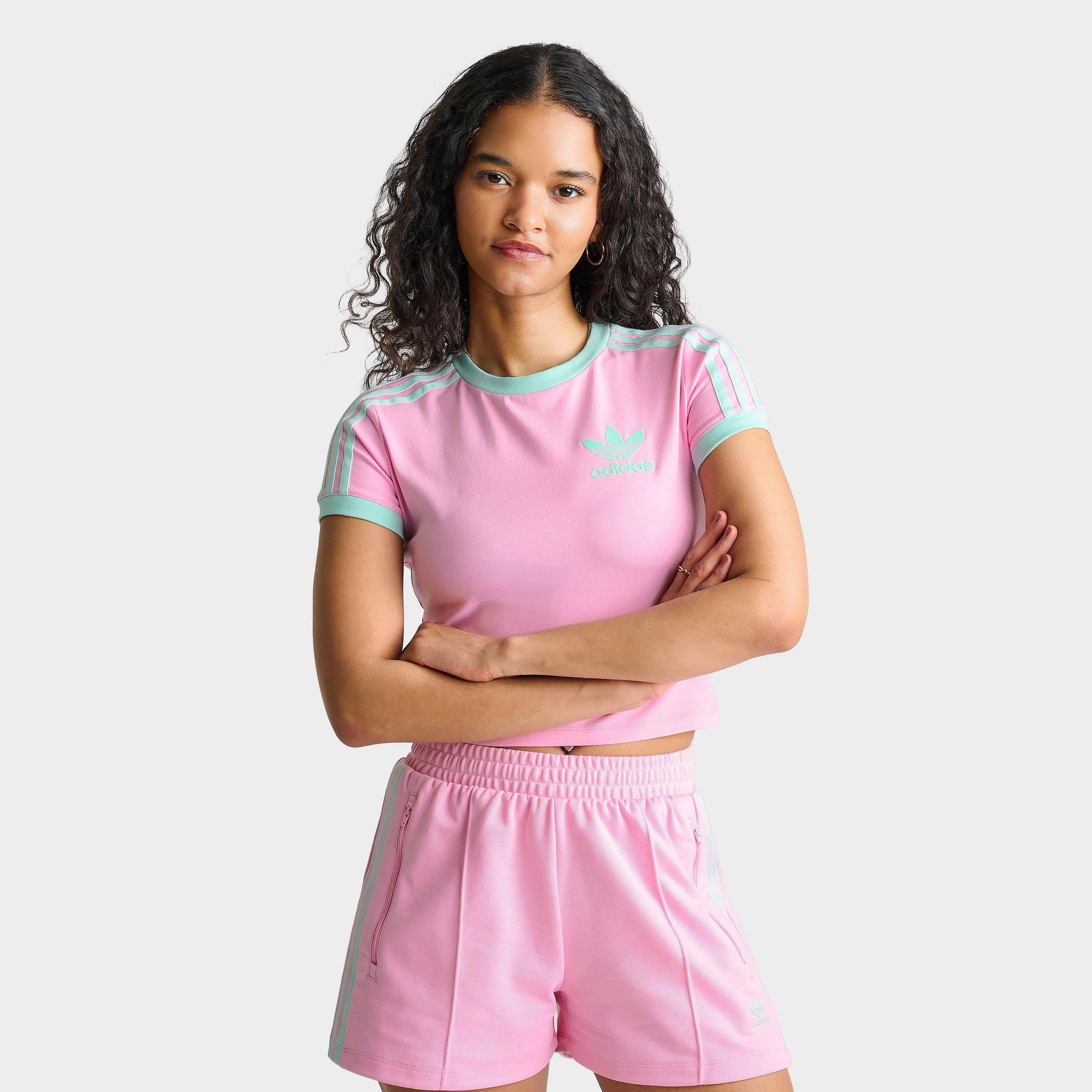 adidas Women's Originals adicolor 3-Stripes Baby T-Shirt in Night Indigo Size: Medium | JD Sports (US)