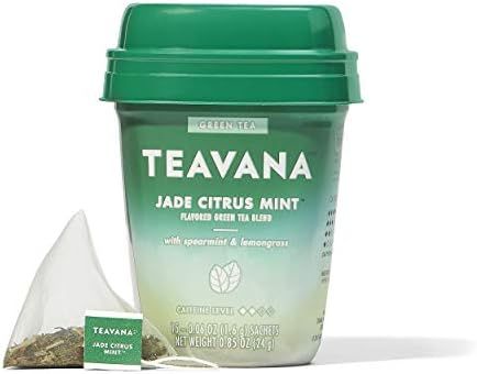 Teavana Jade Citrus Mint, Green Tea With Spearmint and Lemongrass, 60 Count (4 packs of 15 sachet... | Amazon (US)