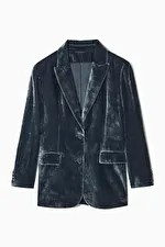 RELAXED-FIT VELVET BLAZER | COS UK