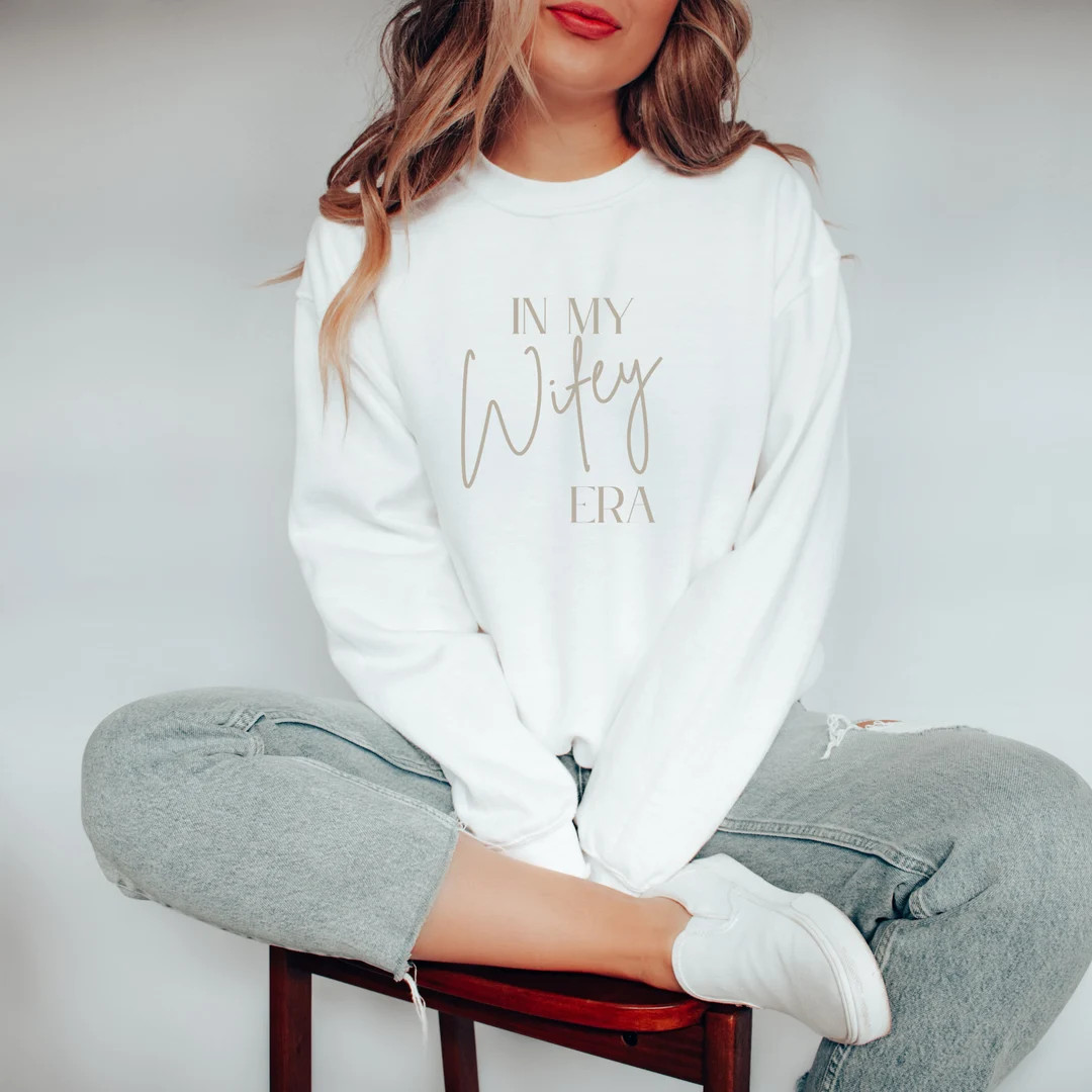 In My Wifey Era Crewneck Sweatshirt Wifey Sweatshirt - Etsy | Etsy (US)