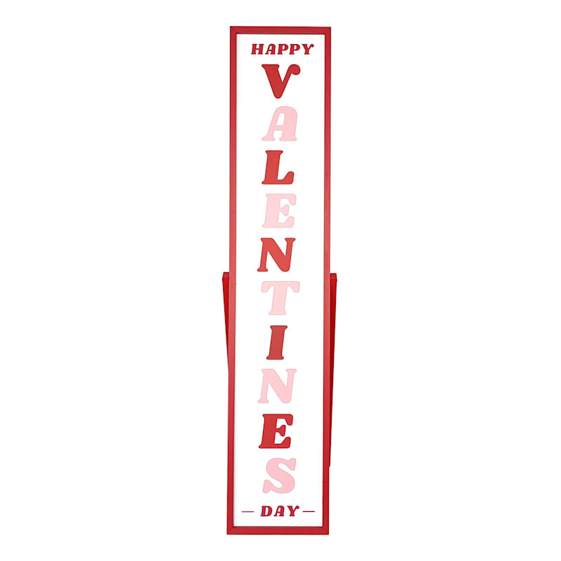 Reversible Valentine's & Love Leaner Sign, 48" | At Home
