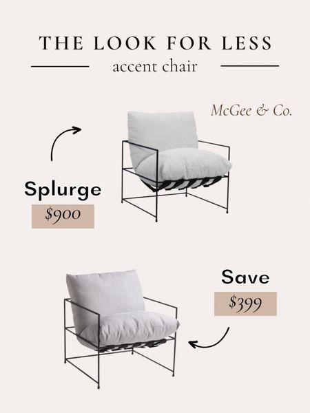 McGee & Co lookalike! Snag this for a fraction of the price!
•••
Lounge chair, get the look for less, designer inspired, designer dupe, McGee & Co dupe, furniture dupe, accent chairs, modern furniture, sling chairs


#LTKMostLoved #LTKhome #LTKstyletip
