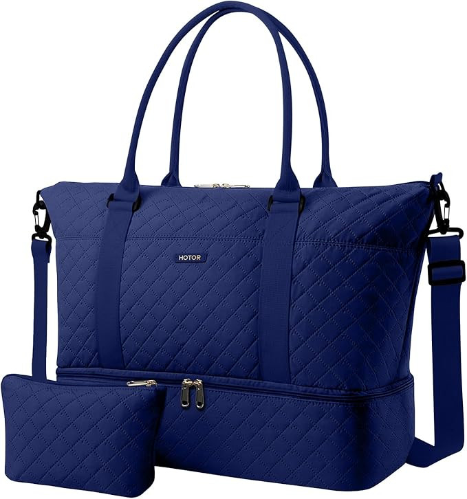 HOTOR Travel Duffel Bag - Weekender Bags for Women, Gym Tote Bags with Shoe Compartment, Carry On... | Amazon (US)