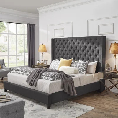 Kaster Tufted Upholstered Low Profile Platform Standard Bed | Wayfair North America