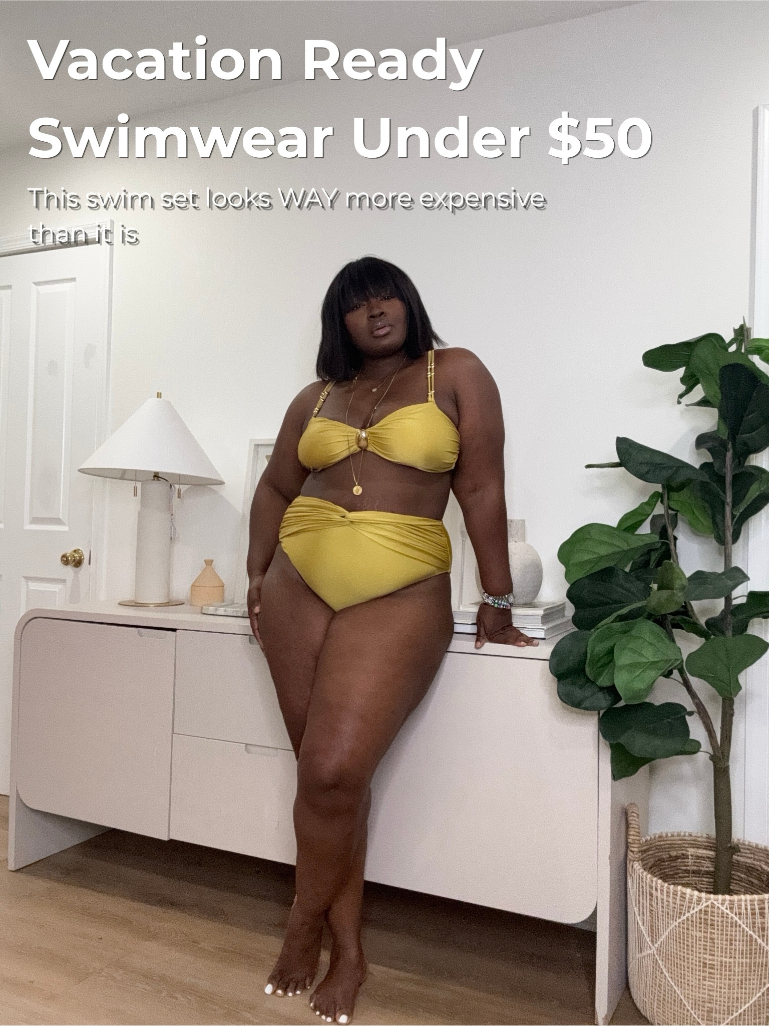 Vacation outfits hit different when you feel confident. What I love most about this look is that it already comes styled for you. The matching wrap skirt instantly gives that elevated “resort vacation” vibe without needing extra effort. #PlusSizeSwimwear #VacationStyle #BeachOutfit #CurvyFashion #AmazonFashion #ResortWear #SwimwearStyle #VacationOutfits #PoolsideStyle #LTKSwim

#LTKSwim #LTKSeasonal #LTKootd