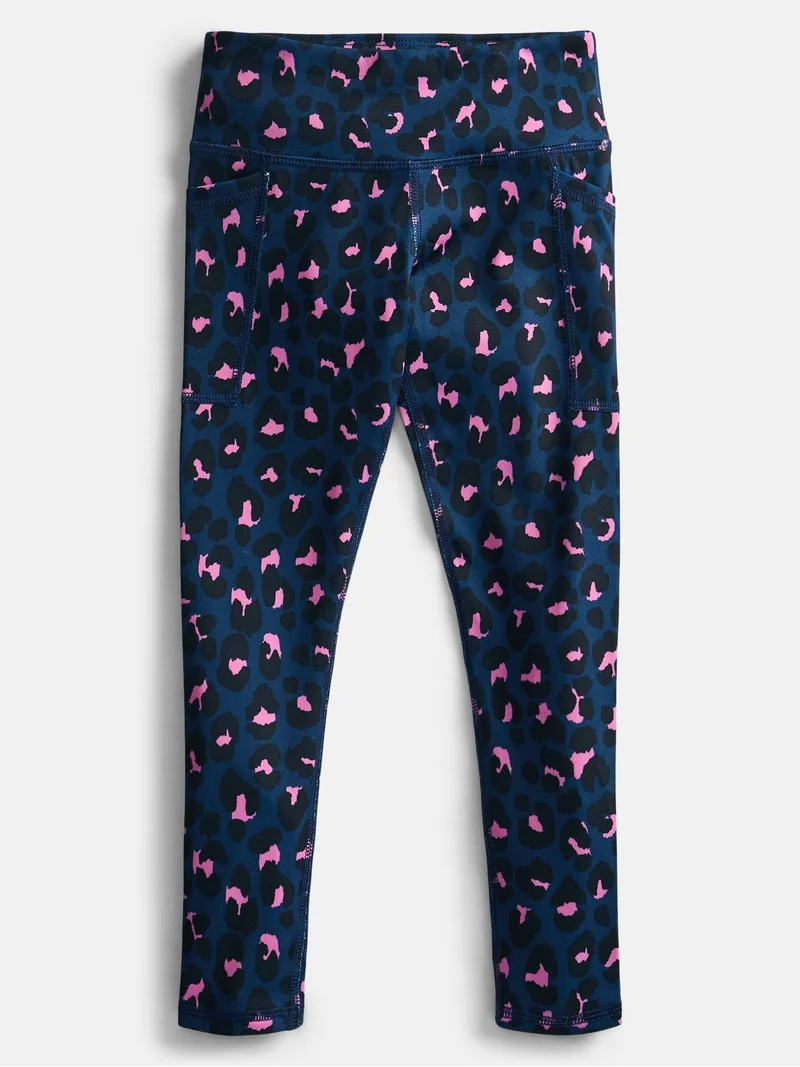 Athletic Works Girls Active Leggings, Sizes 4-18 & Plus | Walmart (US)