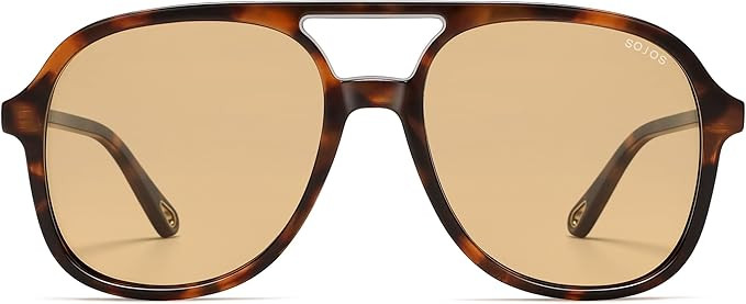 SOJOS Retro Polarized Aviator Sunglasses Womens Mens Classic 80s 90s Vintage Trendy Square Aviato... | Amazon (US)