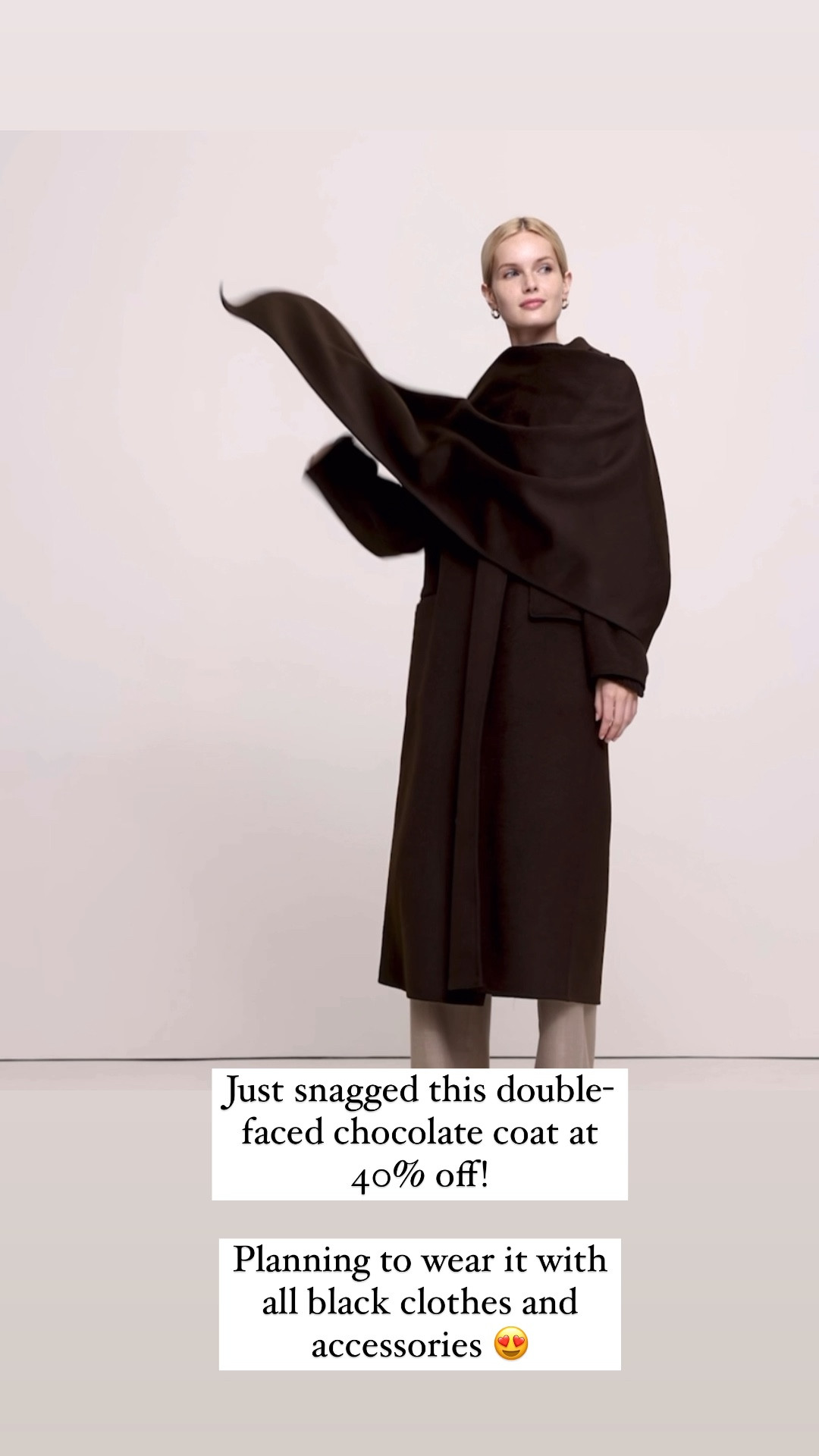 40% off!!! Chocolate coats are trending and this one is stunning AND 40% off today! 

#LTKWorkwear #LTKOver40 #LTKFallSale