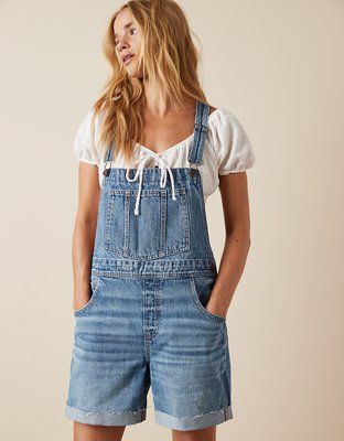AE Baggy Overall Short | American Eagle Outfitters (US & CA)