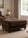 Dusk Hampshire Pouffe - Cappuccino | Very (UK)