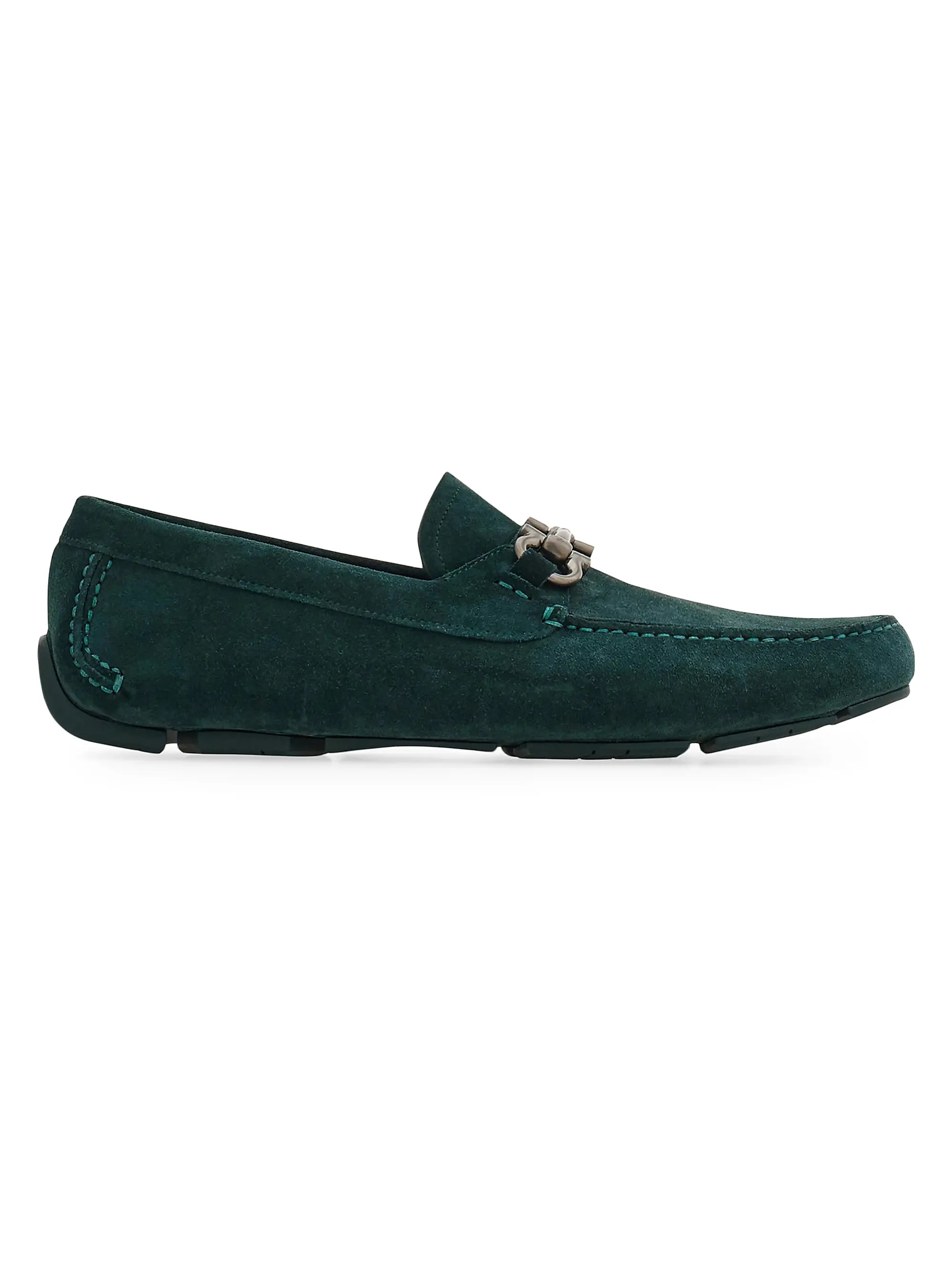 Parigi New Gancio Suede Driving Loafers | Saks Fifth Avenue