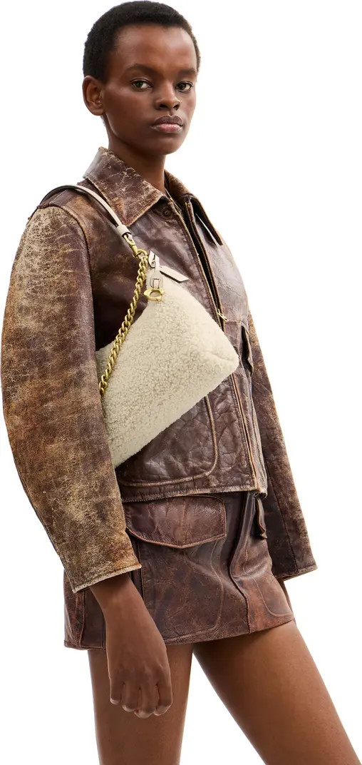 Juliet Genuine Shearling Shoulder Bag | Nordstrom