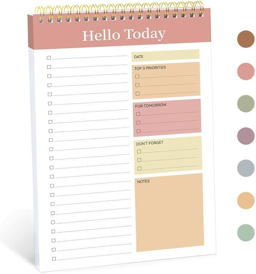 To Do List Notepad - To Do List Notebook with 52 Undated Sheets（6.5"×9.8"）, Daily To Do List... | Amazon (US)
