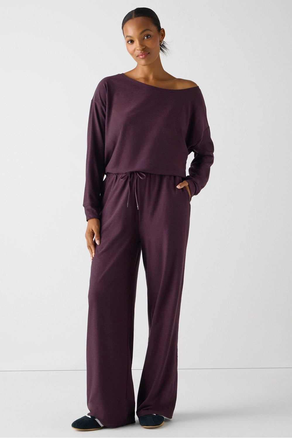 Cloud Jersey Off Shoulder Onesie | Fabletics