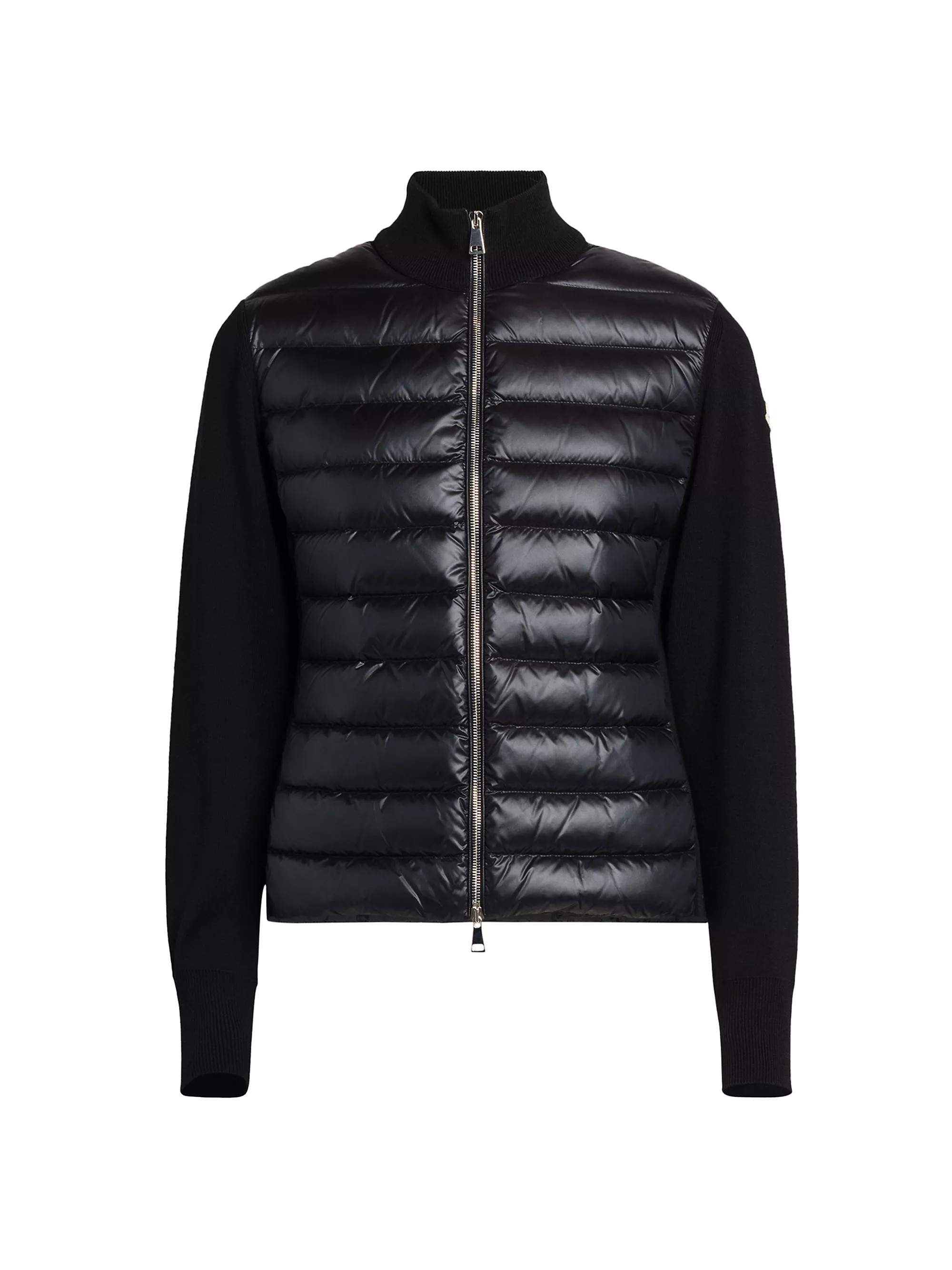 Padded Down Knit Wool Cardigan | Saks Fifth Avenue