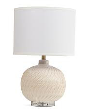 24.5in Textured Ceramic Table Lamp | TJ Maxx