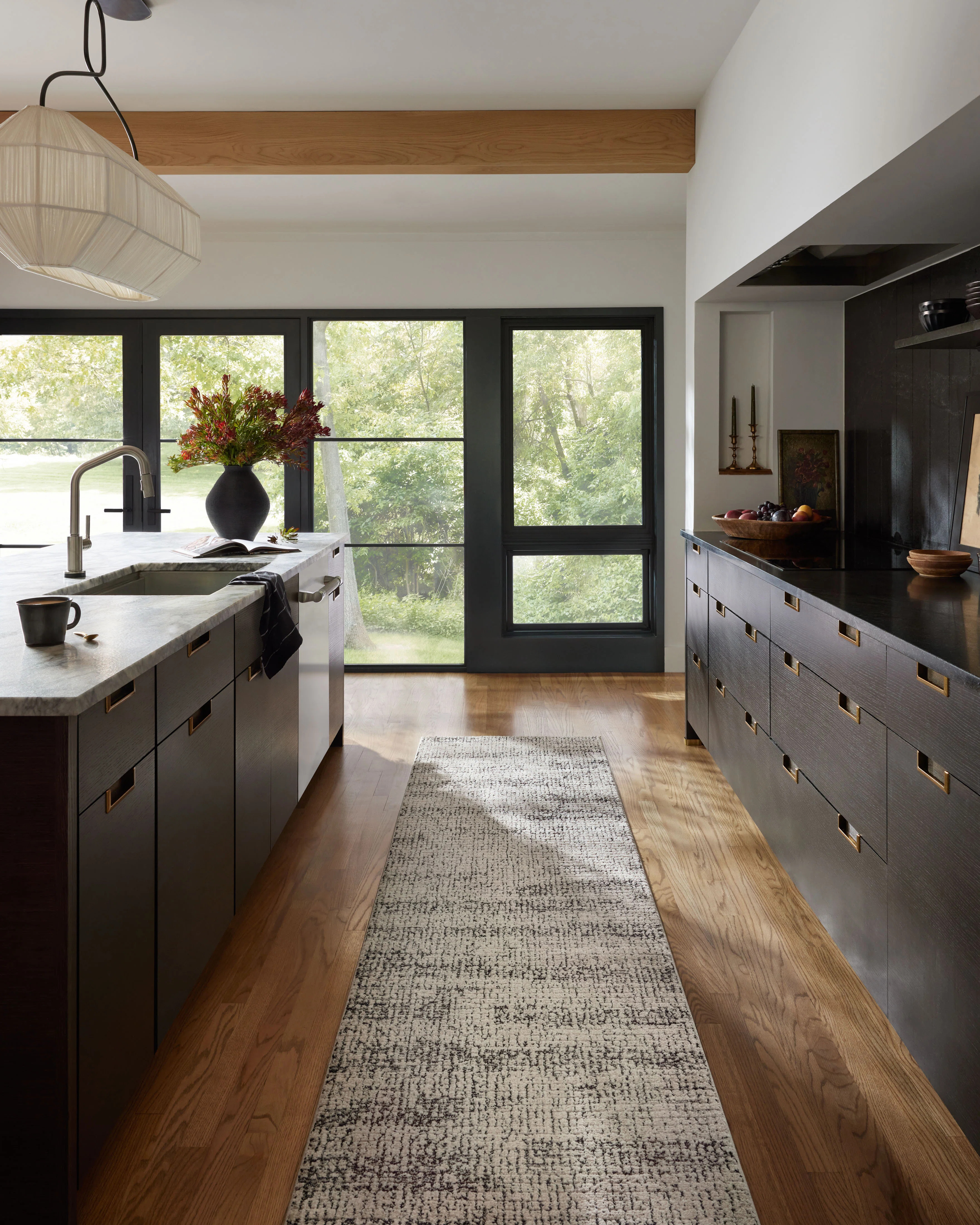 Loloi II Geometric Machine Woven Polyester Area Rug in Charcoal/Sand & Reviews | Wayfair | Wayfair North America