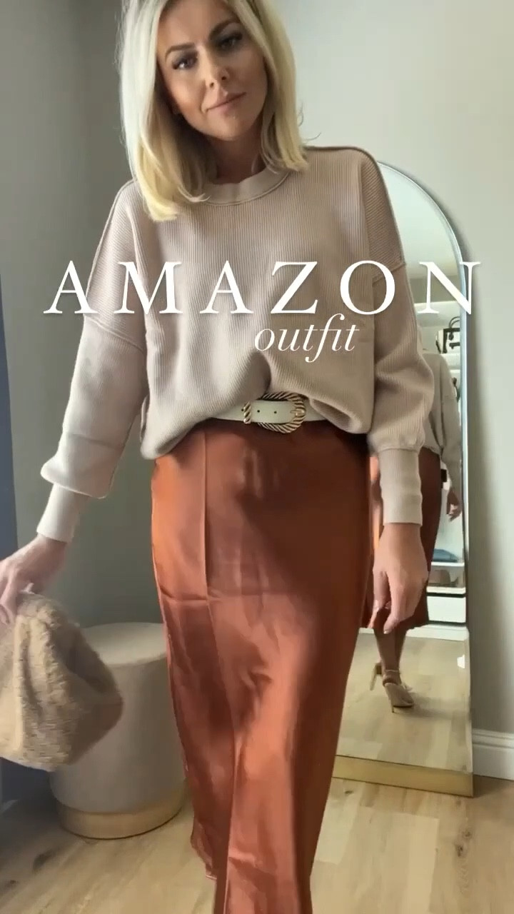 Fall amazon outfit inspo
Wearing a medium in the sweater - the best free people dupe 
Satin skirt 

amazon fashion, amazon outfit, amazon fall outfit, amazon designer dupes 

#LTKFindsUnder50 #LTKSeasonal #LTKStyleTip