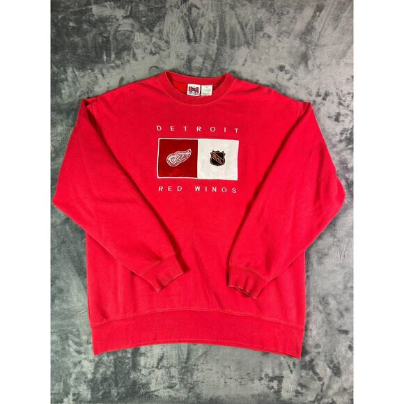Vintage USA Sport‎ Club Detroit Red Wings Crewneck Sweatshirt XL NHL Hockey 90s | Poshmark
