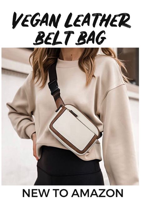 New to Amazon: vegan leather belt bag only $22

#LTKstyletip #LTKitbag #LTKunder50