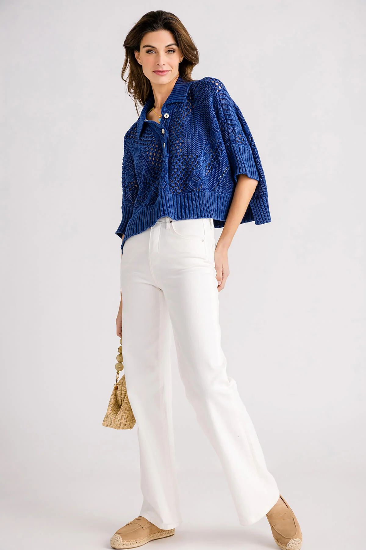 Free People To The Point Crochet Polo | Social Threads