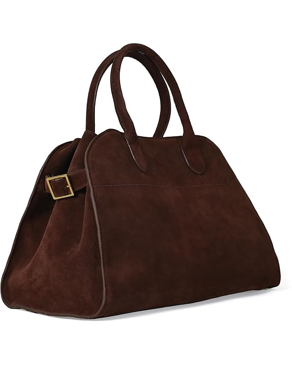 Genuine Leather Suede Tote Bag for Women 2024, Vintage Large Capacity Suede Shoulder Slouchy Hobo... | Amazon (US)