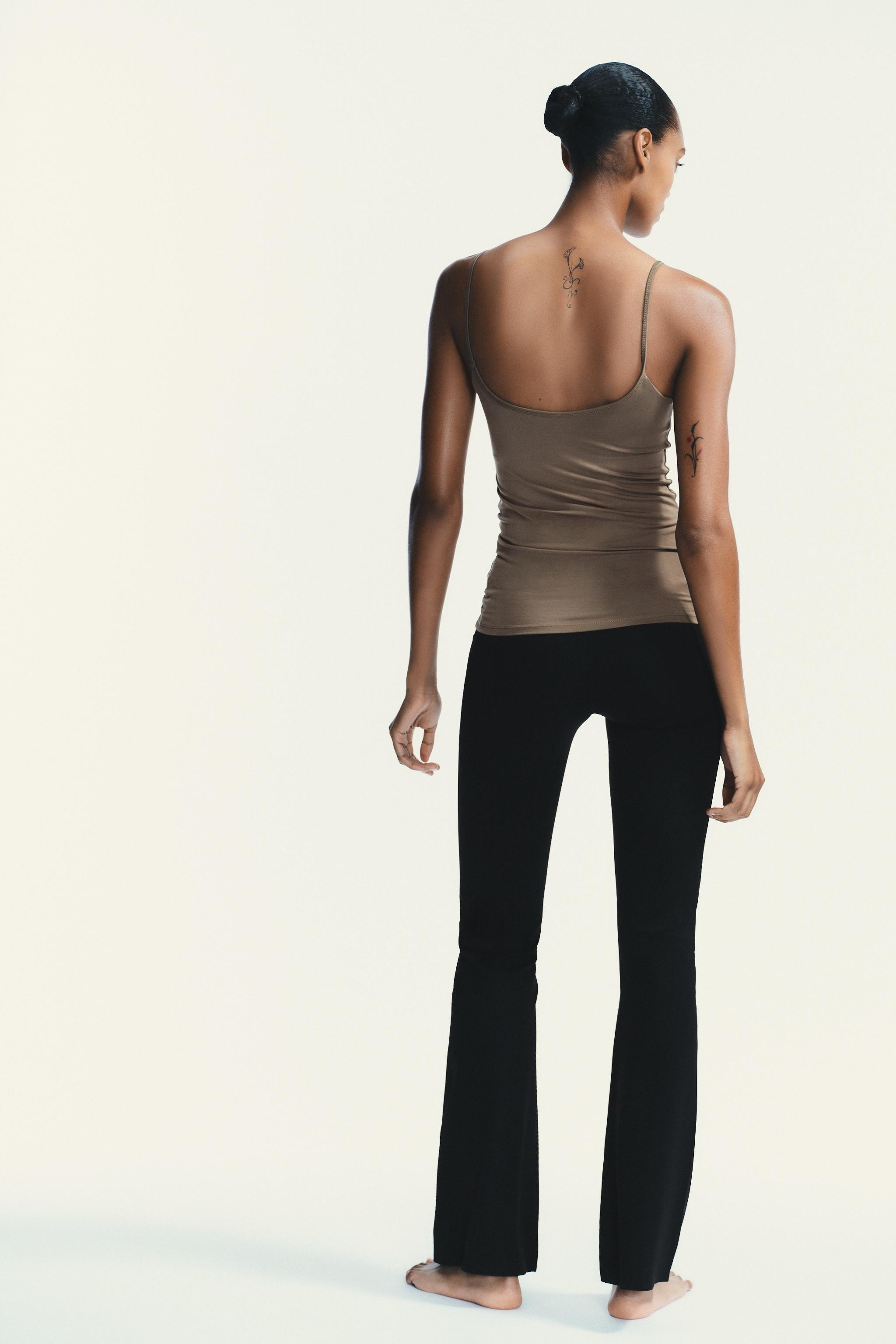 LYOCELL T-SHIRT WITH INNER TOP | Zara UK