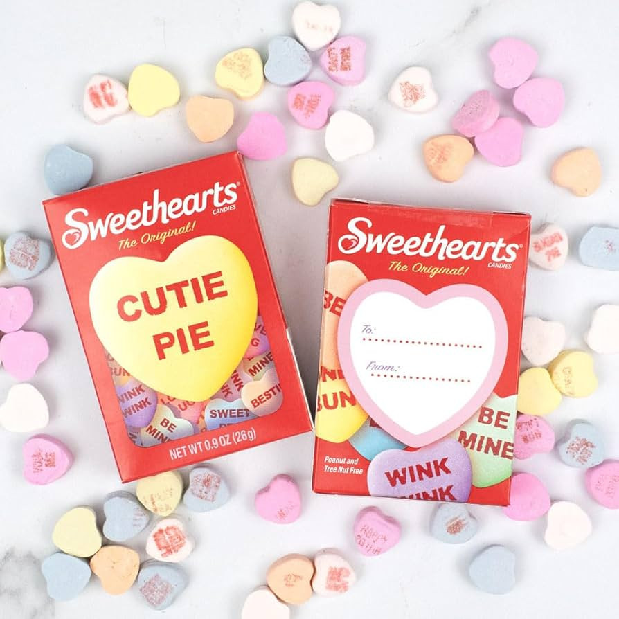 Sweethearts Classic Conversation Hearts Valentine's Day Candy - 5 boxes | Amazon (US)