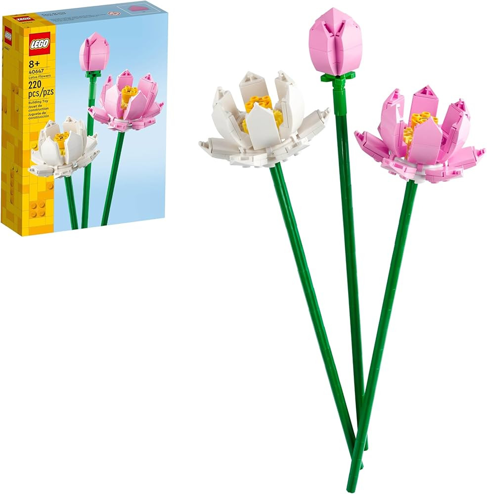 LEGO Lotus Flower - Building Toy for Kids, Girls & Boys, Ages 8+ - Artificial Lotus for Home Deco... | Amazon (US)