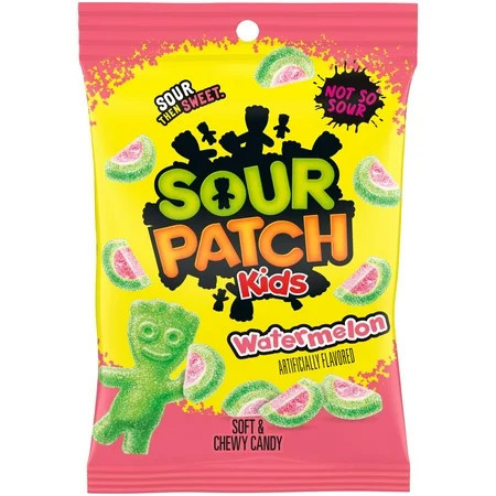 SOUR PATCH KIDS Watermelon Soft & Chewy Candy, 8 oz | Walmart (US)