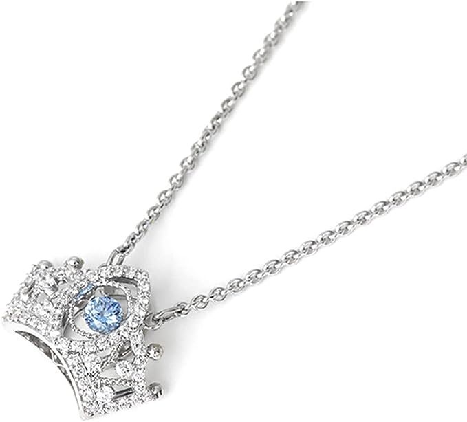 COSTWAY Queen Crown Pendant Necklace, 925 Sterling Silver Jewely for Teen Girls Daughters Niece w... | Amazon (US)
