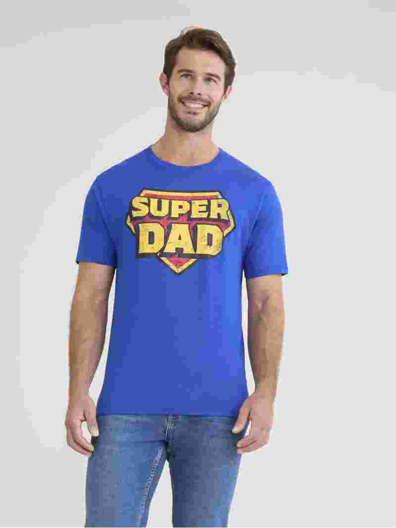 Father's Day Super Dad Men's and Big Men's Graphic Tee from Way to Celebrate, Sizes S-3XL | Walmart (US)