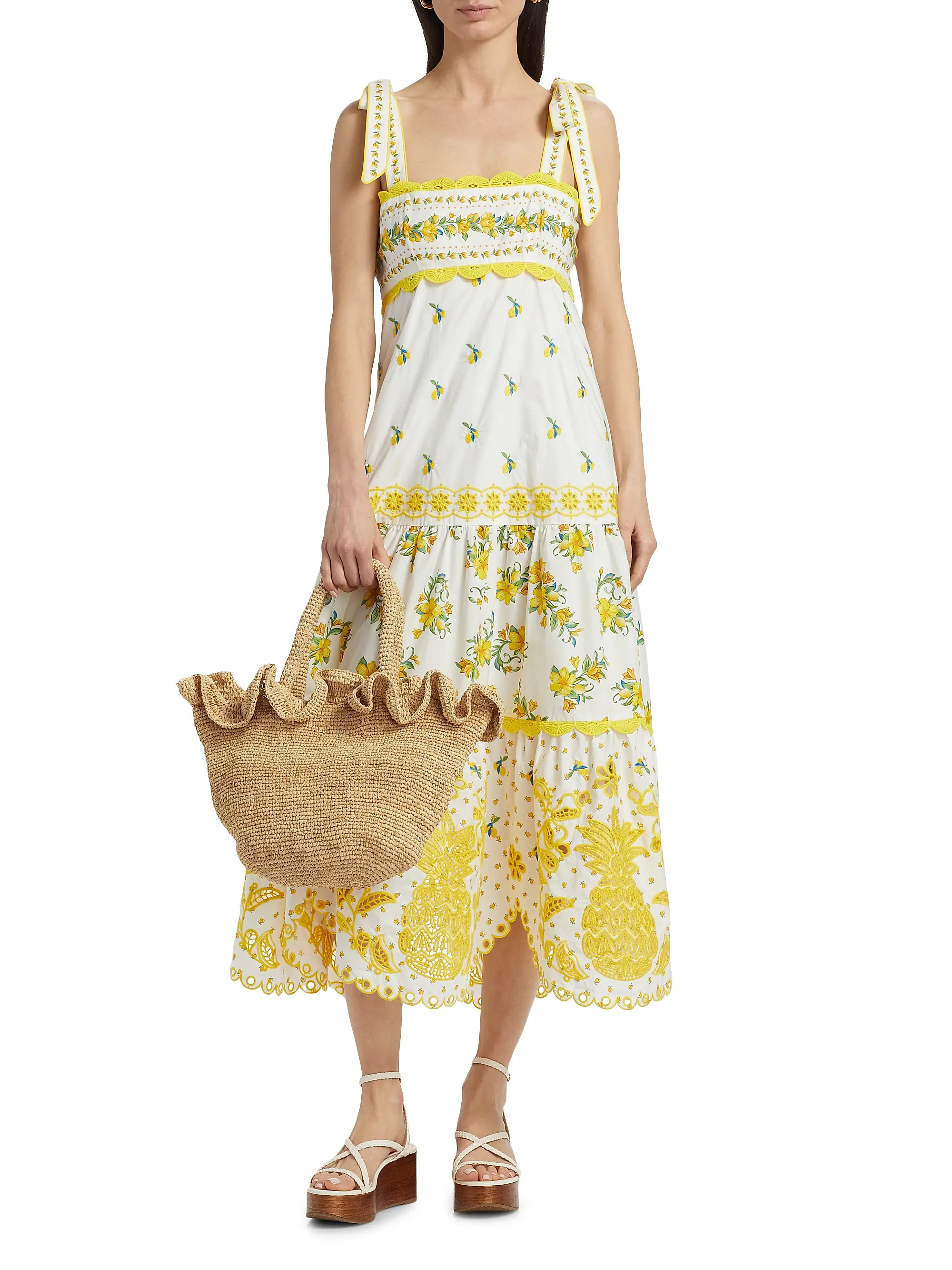 Sicily Richelieu Sleeveless Midi-Dress | Saks Fifth Avenue
