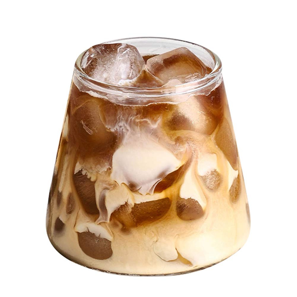 IBLUELOVER Novelty Latte Glasses 300ml Heat Resistant Borosilicate Glass Cappuccino Coffee Cup Ma... | Amazon (UK)