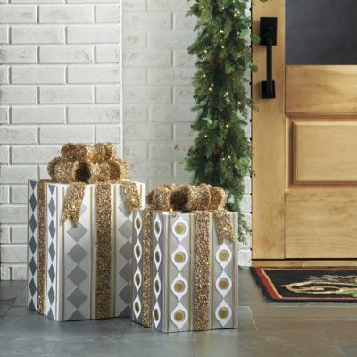 LED Wrapped Gifts | Frontgate | Frontgate