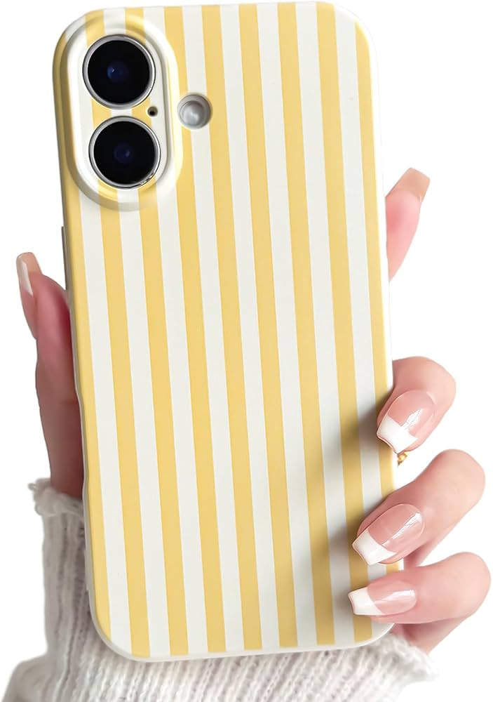 Lovmooful Compatible for iPhone 16 Case Cute Color Striped with Aesthetics Design for Girls Women... | Amazon (US)