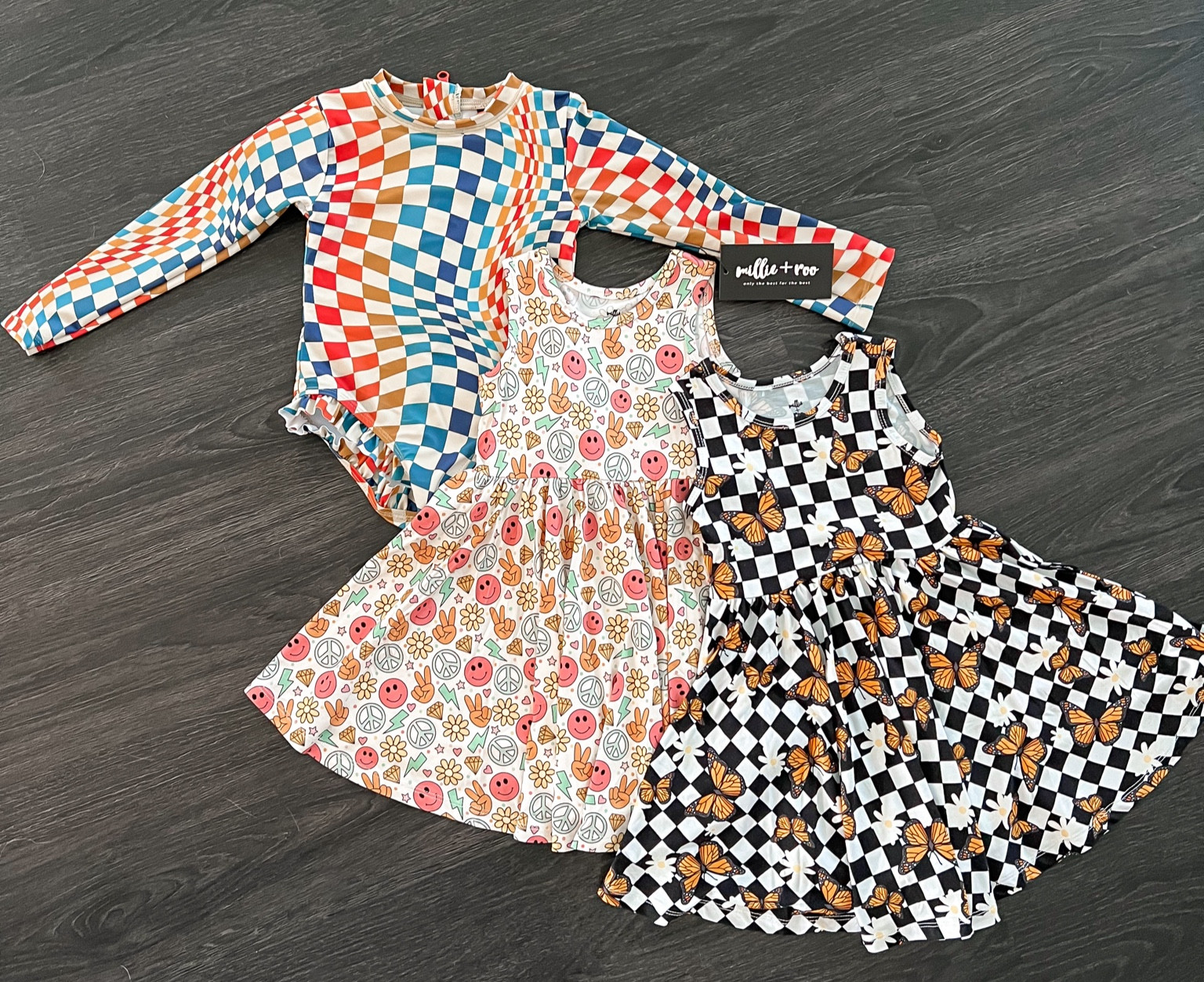RUFFLE RASH GUARD- Groovy Check curated on LTK