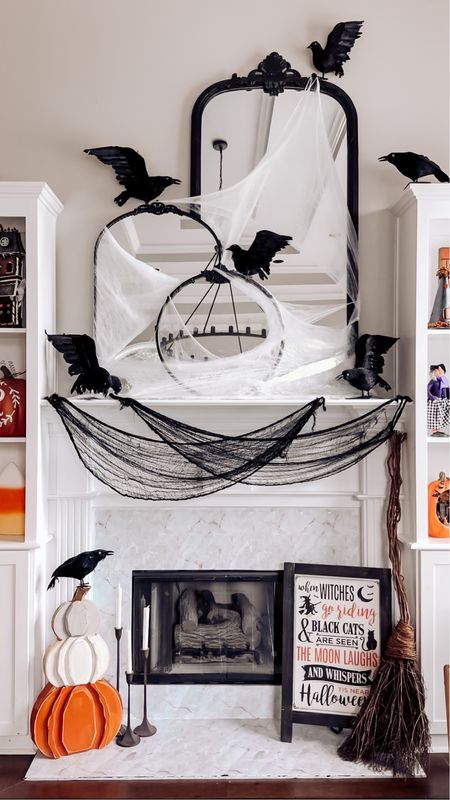 Halloween 2023 living room mantle decor 

#LTKHalloween #LTKHoliday #LTKhome