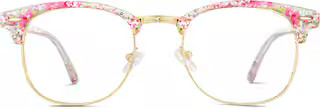 Pink Browline Glasses #1912049 | Zenni Optical | Zenni Optical (US & CA)