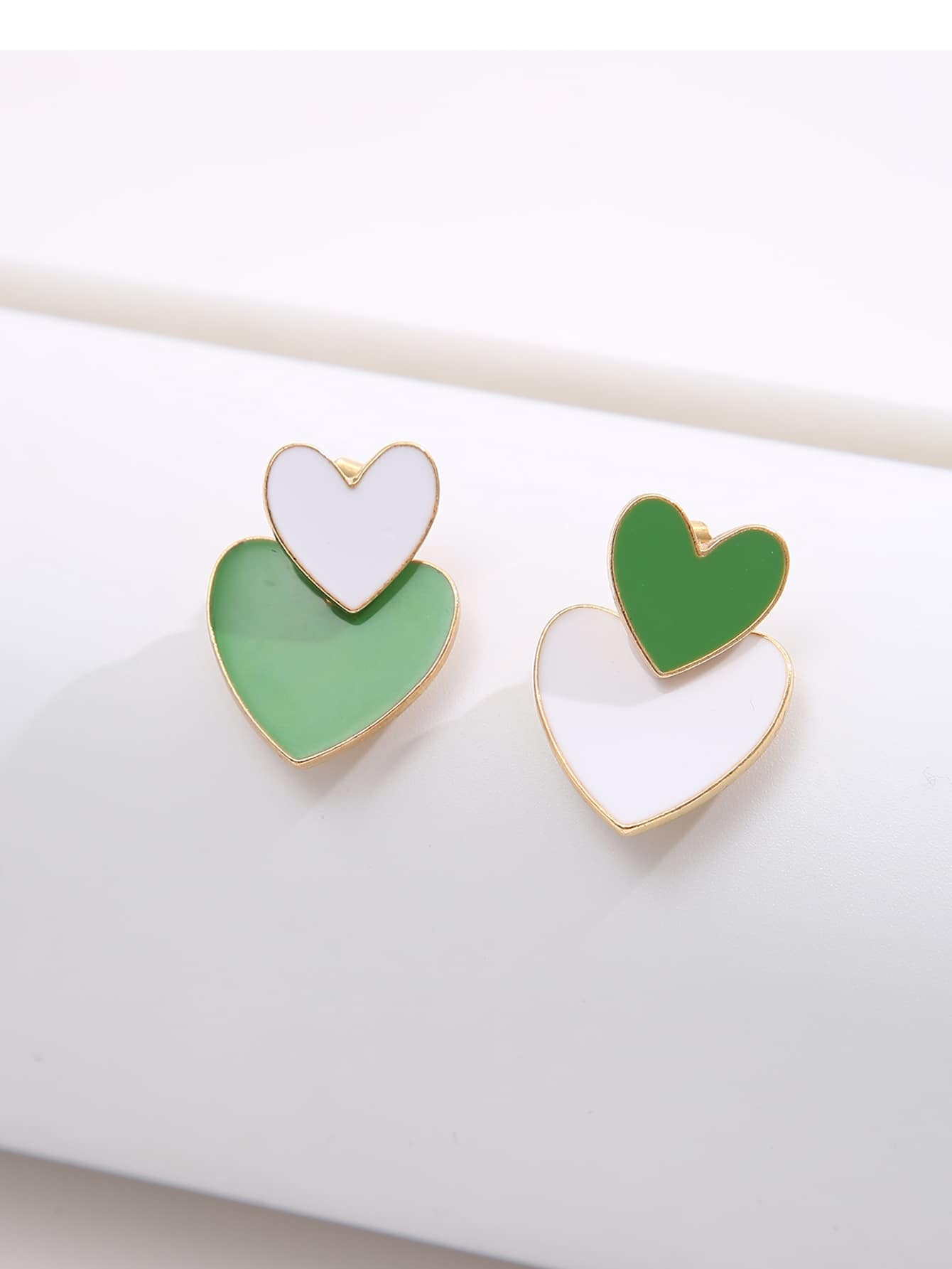Heart Decor Earring Jackets | SHEIN
