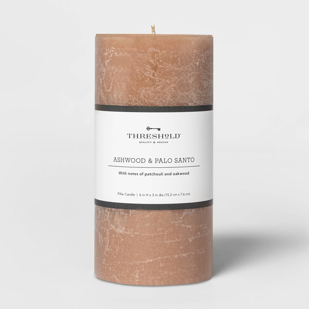 Pillar Ashwood and Palo Santo Candle Tan - Threshold™ | Target