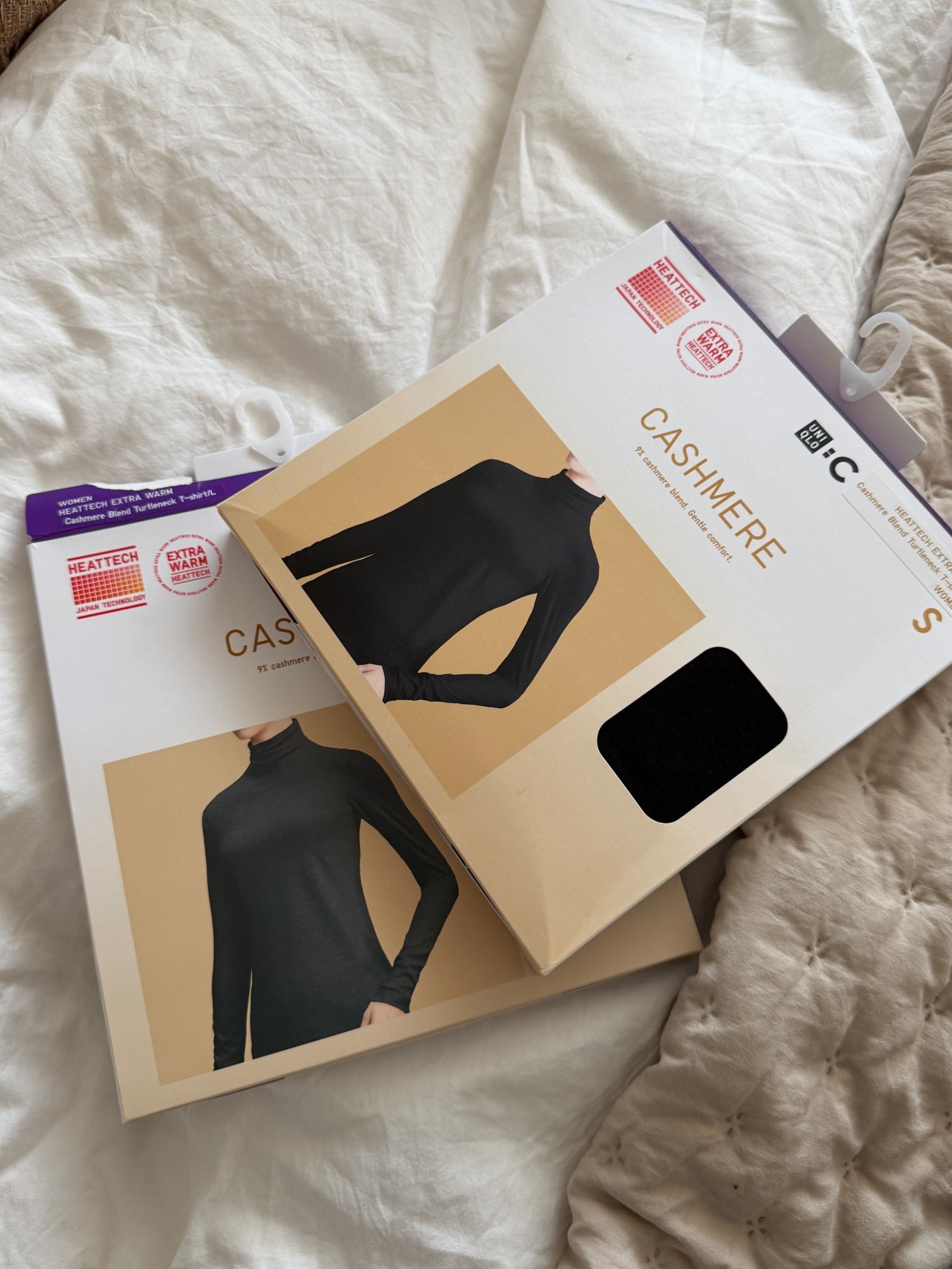 Very good thermal cashmere roll necks from Uniqlo’s for layering with - I got smalls 