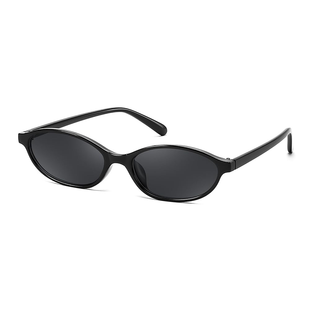 FEISEDY Retro Oval Cat Eye Sunglasses for Women 90s Narrow Lightweight Shades Y2k Trendy Sunnies ... | Amazon (US)